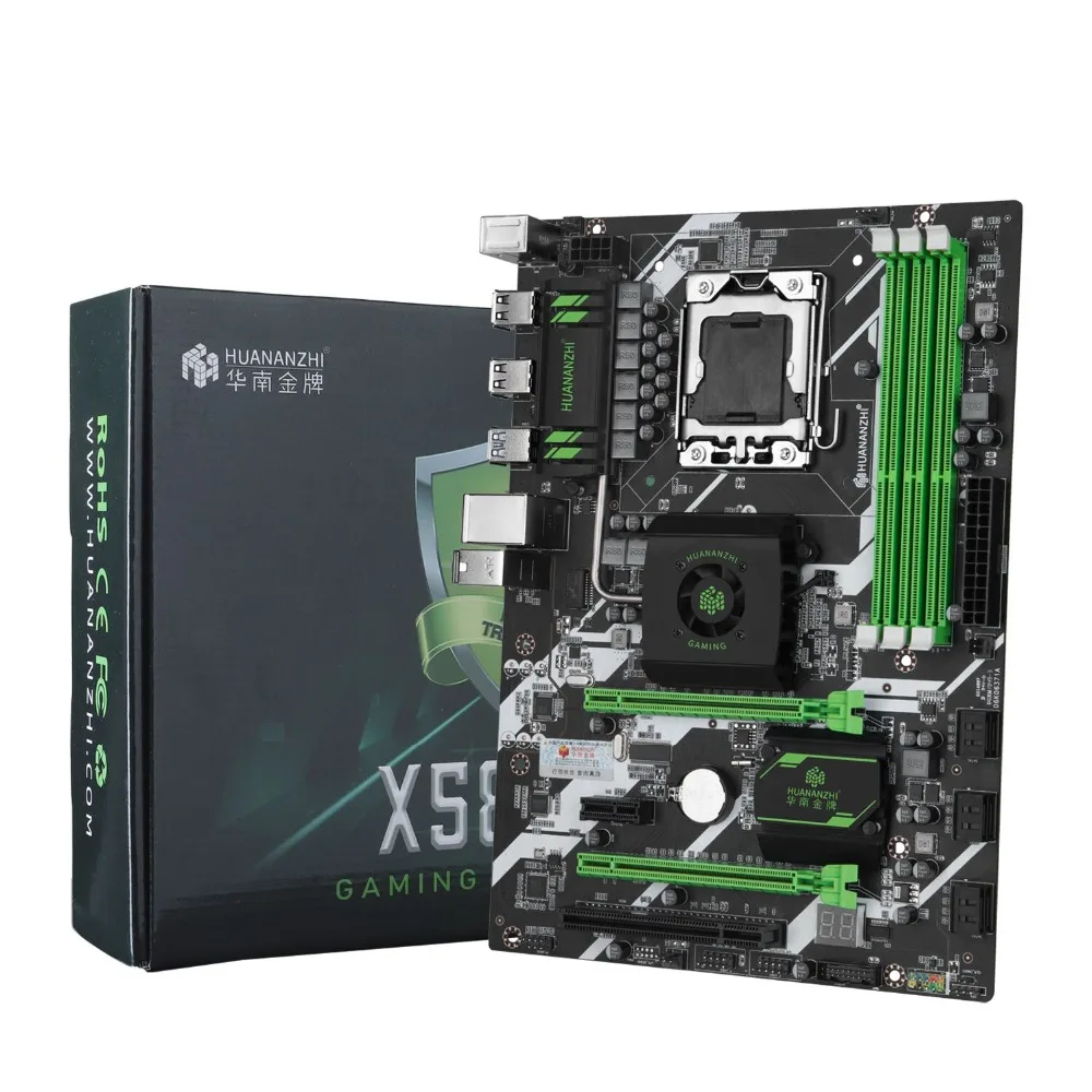 Материнская плата HUANANZHI X58 LGA1366 combos X5680 CPU 3 шт. x 8 ГБ = 24 DDR3 RAM 1600 МГц PC3 12800R | Компьютеры