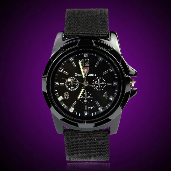 

Часы мужские 2021, военные спортивные мужские часы с тканевым ремешком, модные черные кварцевые повседневные деловые наручные часы из нержав...
