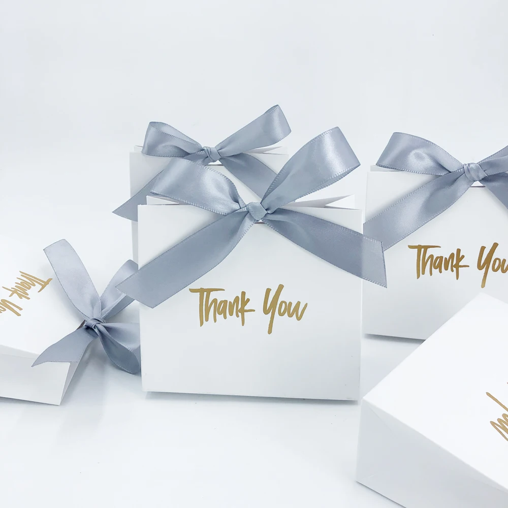 Thank You Party Favor Gift Box wedding candy box Baby Shower Paper Gift Bag Birthday Christmas Favor Present Boxes Packing
