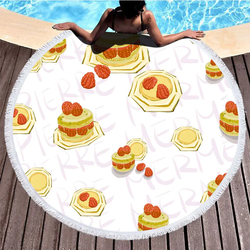 2019 новое летнее круглое пляжное полотенце с кисточками пляжные покрывала банное