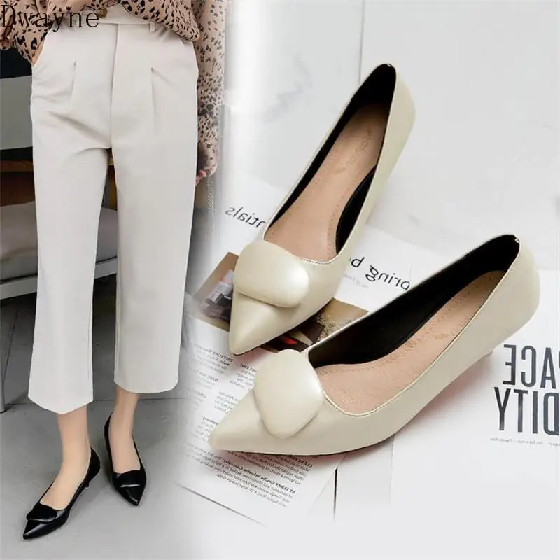 Женские туфли на высоком каблуке 5 см заостренный носок пикантные туфли-лодочки