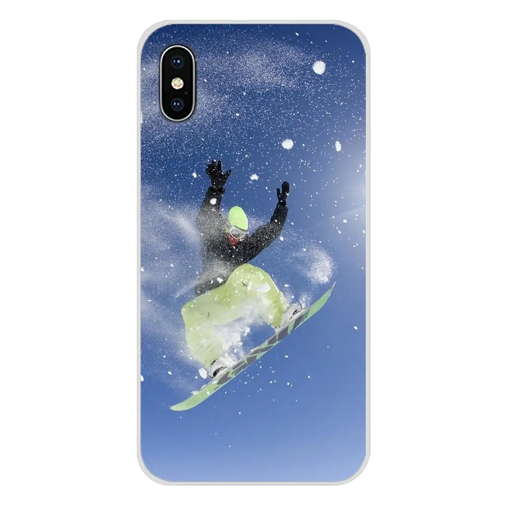 Прозрачный чехол из ТПУ для Apple iPhone X XR XS 11Pro MAX 4S 5S 5C SE 6 S 7 8 Plus ipod touch 5 Snow Or Die Ski Snowboard |