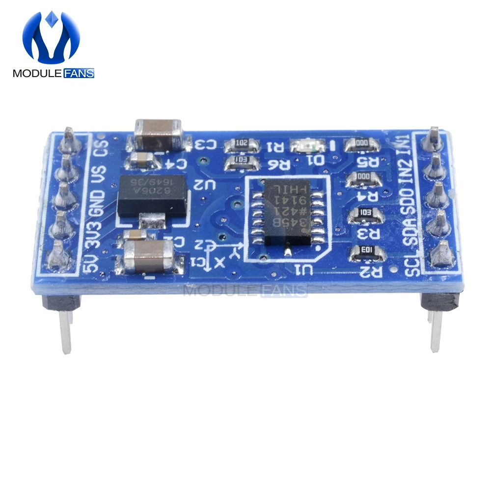 5V 3 V Цифровой ADXL345 три оси гравитационный Сенсор ускорение зарядная Модульная