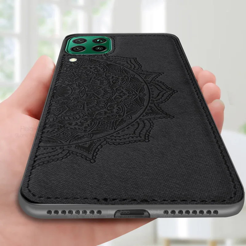 Чехол из хлопчатобумажной ткани для huawei p40 lite магнитный силиконовый чехол