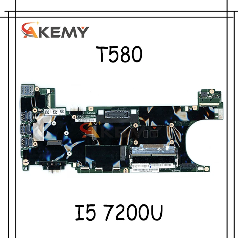 

Материнская плата Akemy для ноутбука Lenovo Thinkpad T580 P52S 17812-1 448.0CW07.0011 I5 7200U CPU 100% протестированная работа FRU 01YR249
