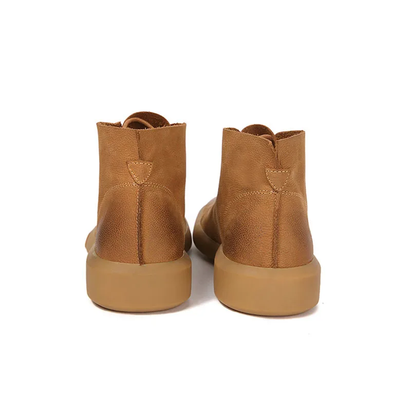 Мужские Ботильоны из натуральной кожи сезон осень мужская кожаная обувь с