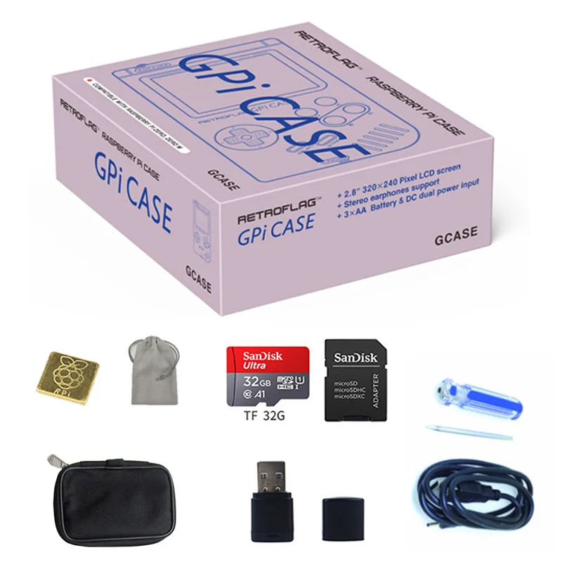 В наличии! Оригинальный комплект для чехла Retroflag GPi ретро флаг Raspberry Pi Zero / W 32G