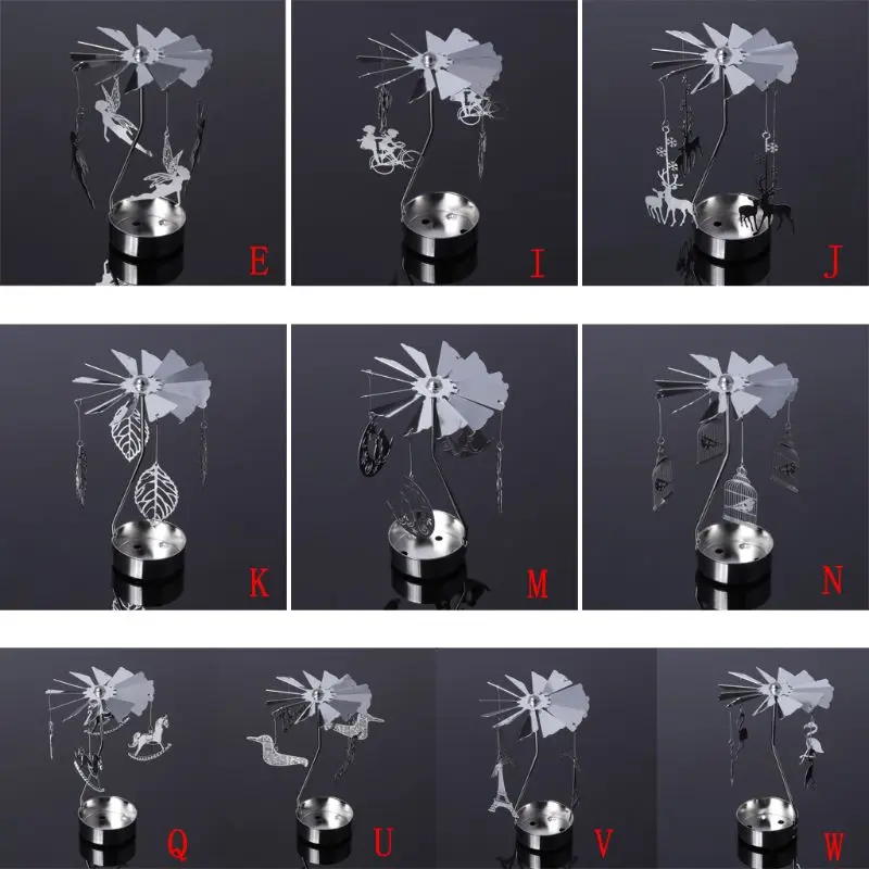 Carousel Romantic Rotation Candlestick Home Decor Art Gift