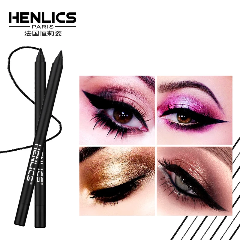 Карандаш для макияжа HENLICS черный карандаш глаз косметика легко носить