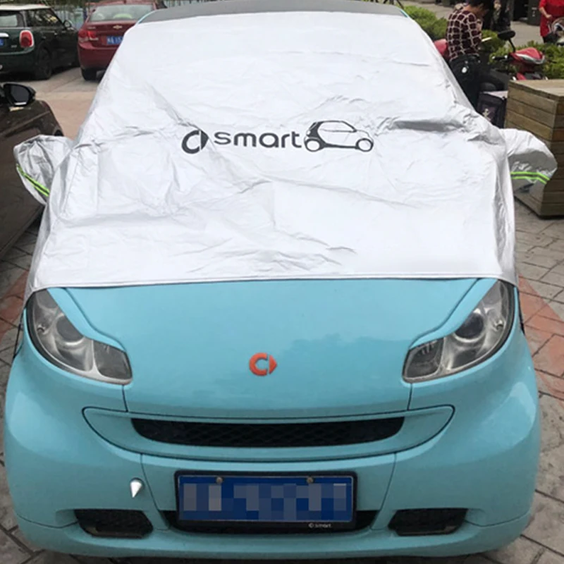 

Car Cover Rearview Mirror Dustproof Protective Sunshade Front Gear For Mercedes Smart 451 453 450 Fortwo Forfour Car Accessories