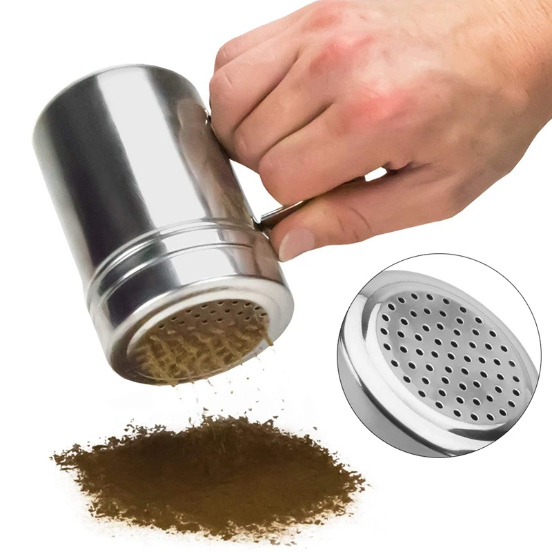 

Seasoning Bottle Stainless Steel Spice Shaker Pepper Shaker With Pour Holes Spice Tins Spice Storage Container Kitchen Supplies