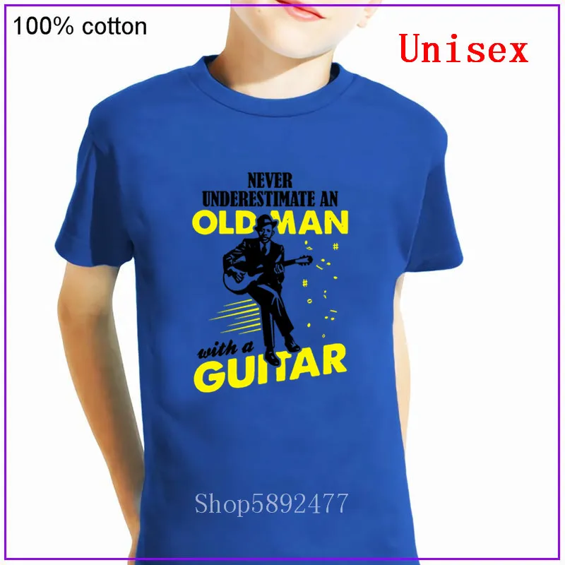 2020 летняя футболка с коротким рукавом никогда не недооценивает стариков гитарой