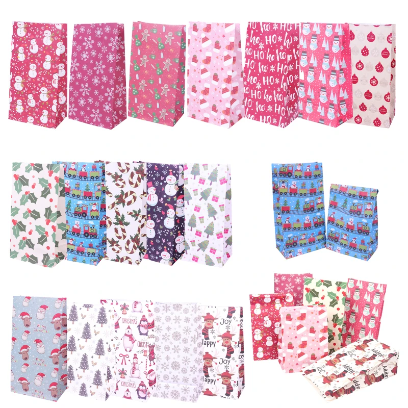 Рождественский Адвент-календарь на 24 дня наклейки из крафт-бумаги для подарков