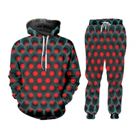ujwi zip hoodies 2 piece suit mesh mens coat printed hole funny colorful green red man oversized sportswear dropship wholesale