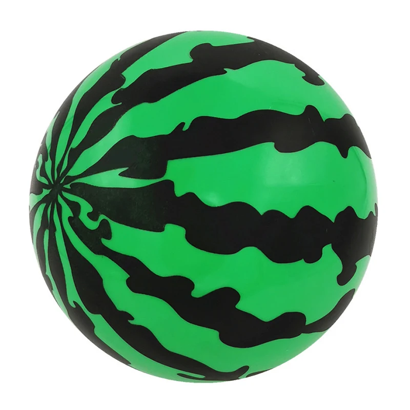 Оригинальный надувной мяч 20 см резиновый с имитацией арбуза для пляжного