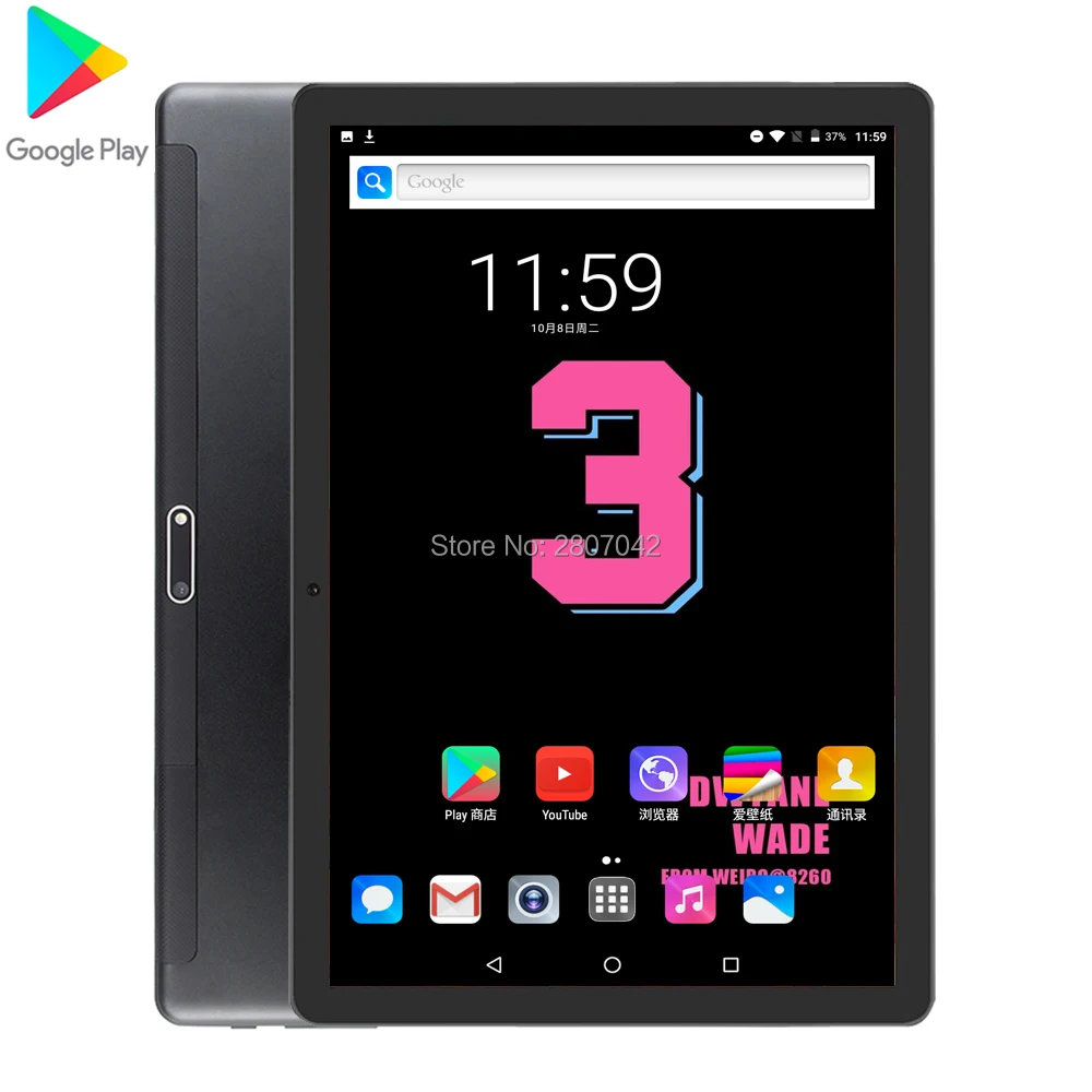 Бесплатная доставка Android 9 0 планшет ПК Tab Pad 10 дюймов IPS четырехъядерный 2G + 32GB ROM Dual