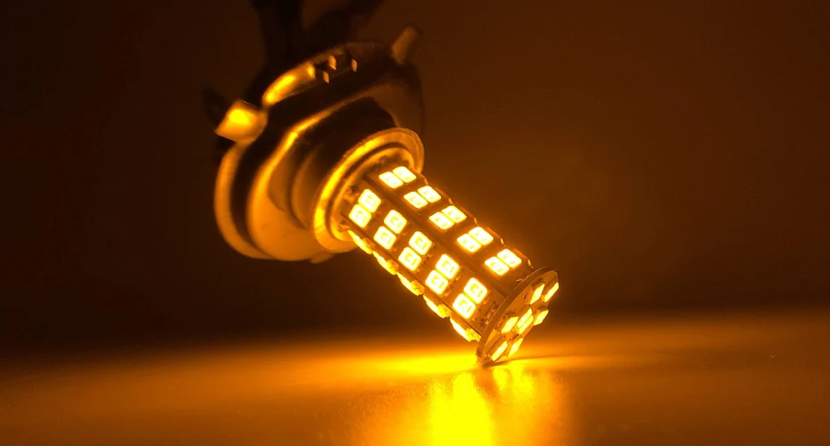 H4 светодиодный светильник супер яркий 3258 68 SMD белый автомобиль противотуманные фары 12 В 24 в 6000 К белый Вождение день ходовой лампы Авто Canbus