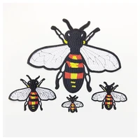 10pcslot embroidery patches bee animals diy cute clothing decoration accessories applique heat iron patches for clothing