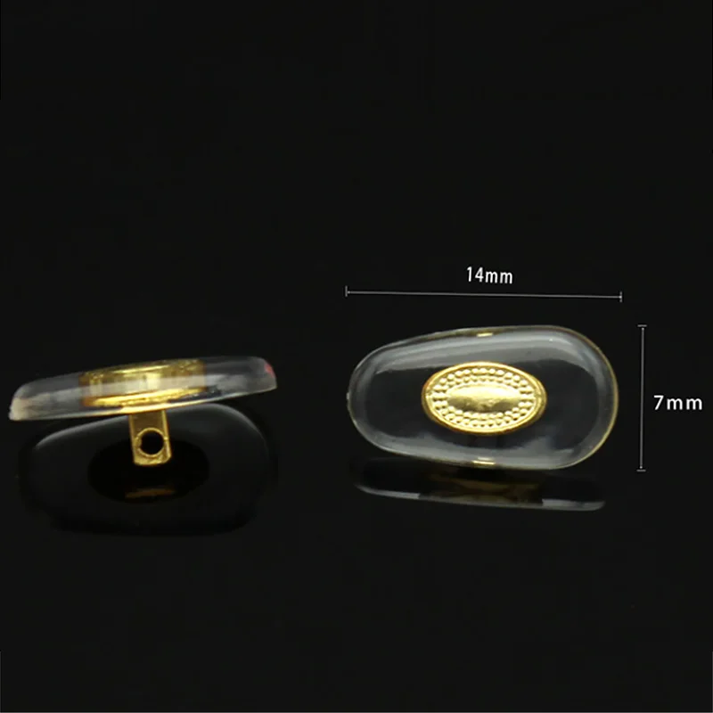 

10pairs Transparent PVC Glasses Nose Pads Sunglasses Screw On Brace Support Eyewear Nose Pad Replacement Accessories