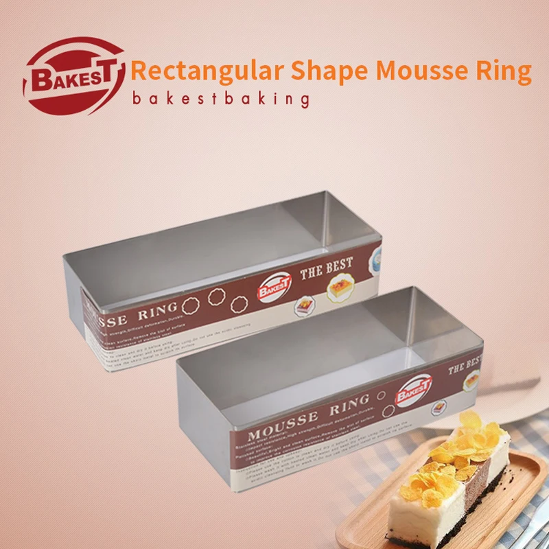 

BAKEST Rectangle Stainless Steel Mousse Rings Cake Cutters