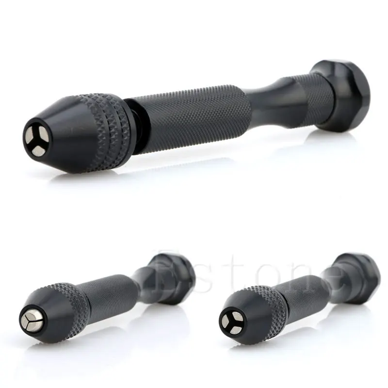 

0.3-3.2mm Mini Manual Aluminum Hand Drill Chuck Twsit Micro Drill Bit Tool New