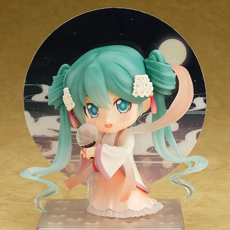

Anime character kawaii china mid-autumn festival sakura MIKU nendoroidos Figures PVC 10cm hantsune Action Figure Model Toys Doll