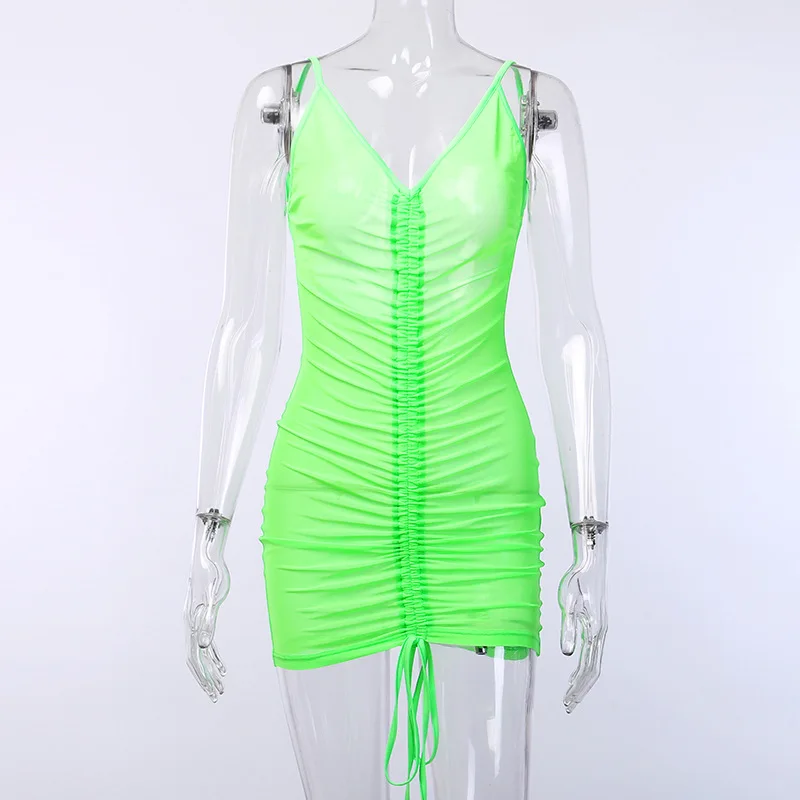 2019 женское летнее Сетчатое прозрачное пляжное бикини с v-образным вырезом