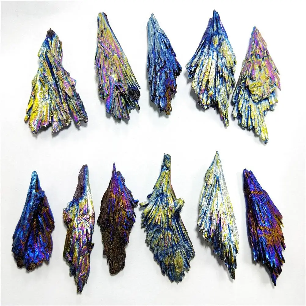 1 шт. натуральный кварцевый Хрустальный струйный камень Радужный титановый