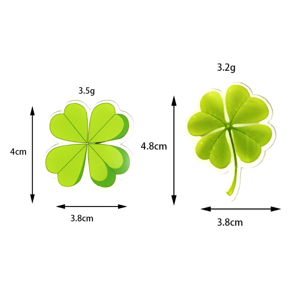 Cute Women's Brooches Vintage Pins For Backpacks Cartoon Acrylic Four Leaf Clover Jewelry Badges Shirt Scarf Hat Accessories