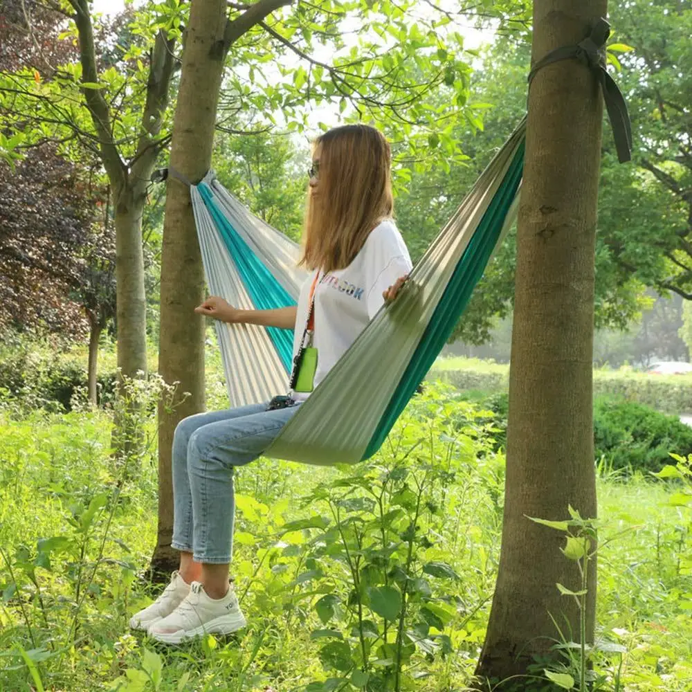 

Hammock Swing 100kg Tent Strong Individual Field Survival Hanging Bed Hanging Hammock Picnic Hike Outdoor Leisure 240cm Explore