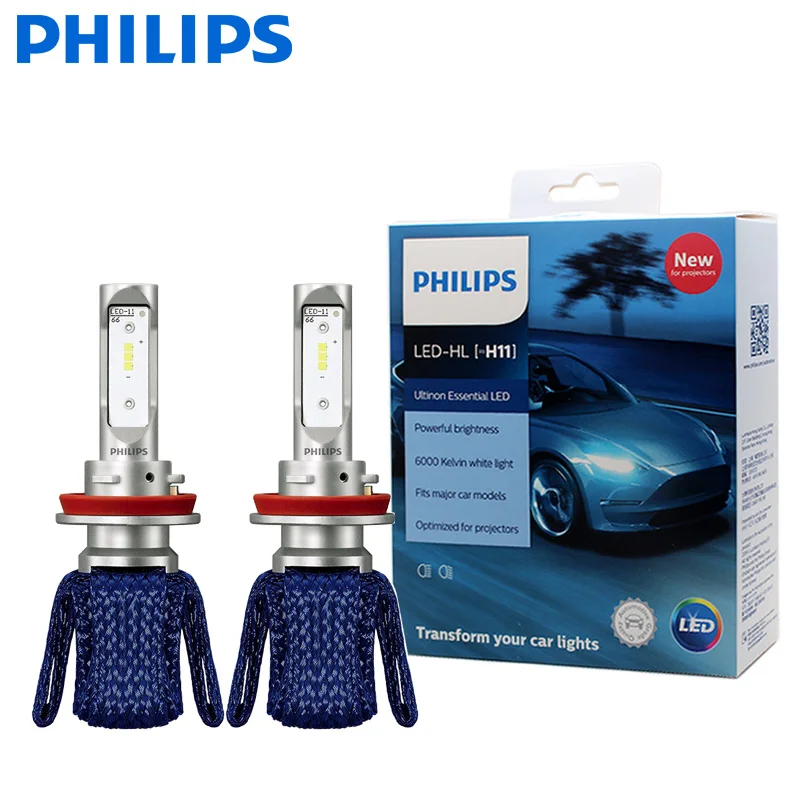 Philips Ultinon Эфирное светодиодный комплект 6000 K 12 V H4 H7 H11 HB3 HB4 H1R2 9005 9006 9012 фар H8 H16