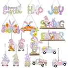 Пасхальное весеннее украшение, деревянный Пасхальный Декор для дома, яйца кролика, аксессуары для вечевечерние, Безликий гном, сделай сам, подарок для детей