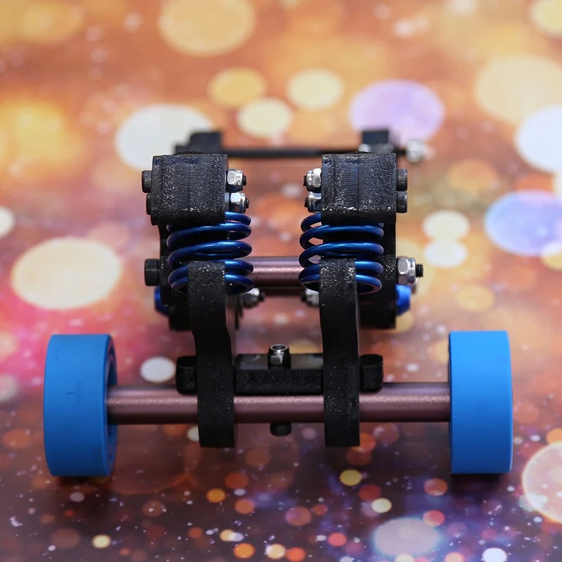 

RC Spring Wheels for Upgraded Parts of CEN Reeper QL RC Car Lift Head-Up Spring Bike Fork with 2 Wheel