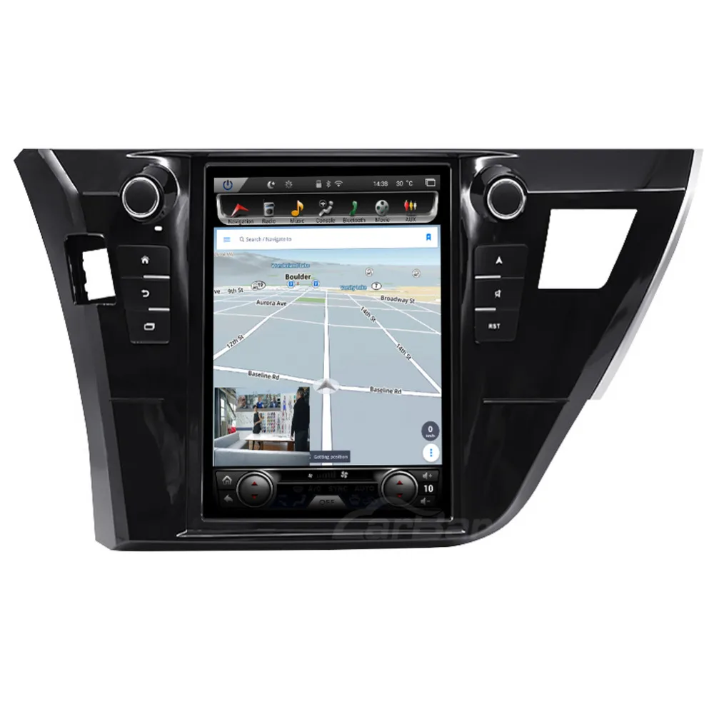 Автомобильный аудиоплеер Tesla Style с вертикальным экраном 10 дюймов 1024*768 Android DVD