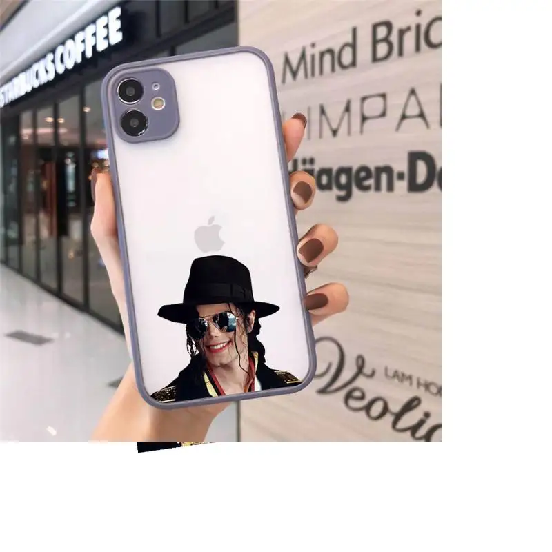 

Michael Jackson America singer dancer Phone Cases matte transparent For iphone 7 8 11 12 plus mini x xs xr pro max cover