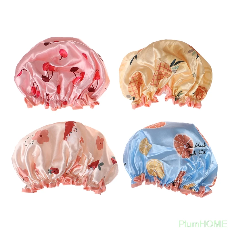 Водонепроницаемая шапка для ванны двухслойный чехол душа женские