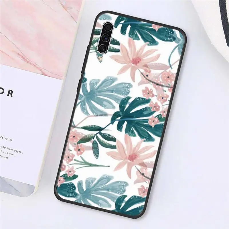 

Palm tree Leaves Plant Flower Phone Case For Samsung galaxy S 9 10 20 A 10 21 30 31 40 50 51 71 s note 20 j 4 2018 plus