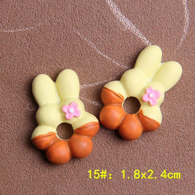 Кавайные 10 шт. смешанные еды кабошоны из смолы с плоским основанием миниатюрные