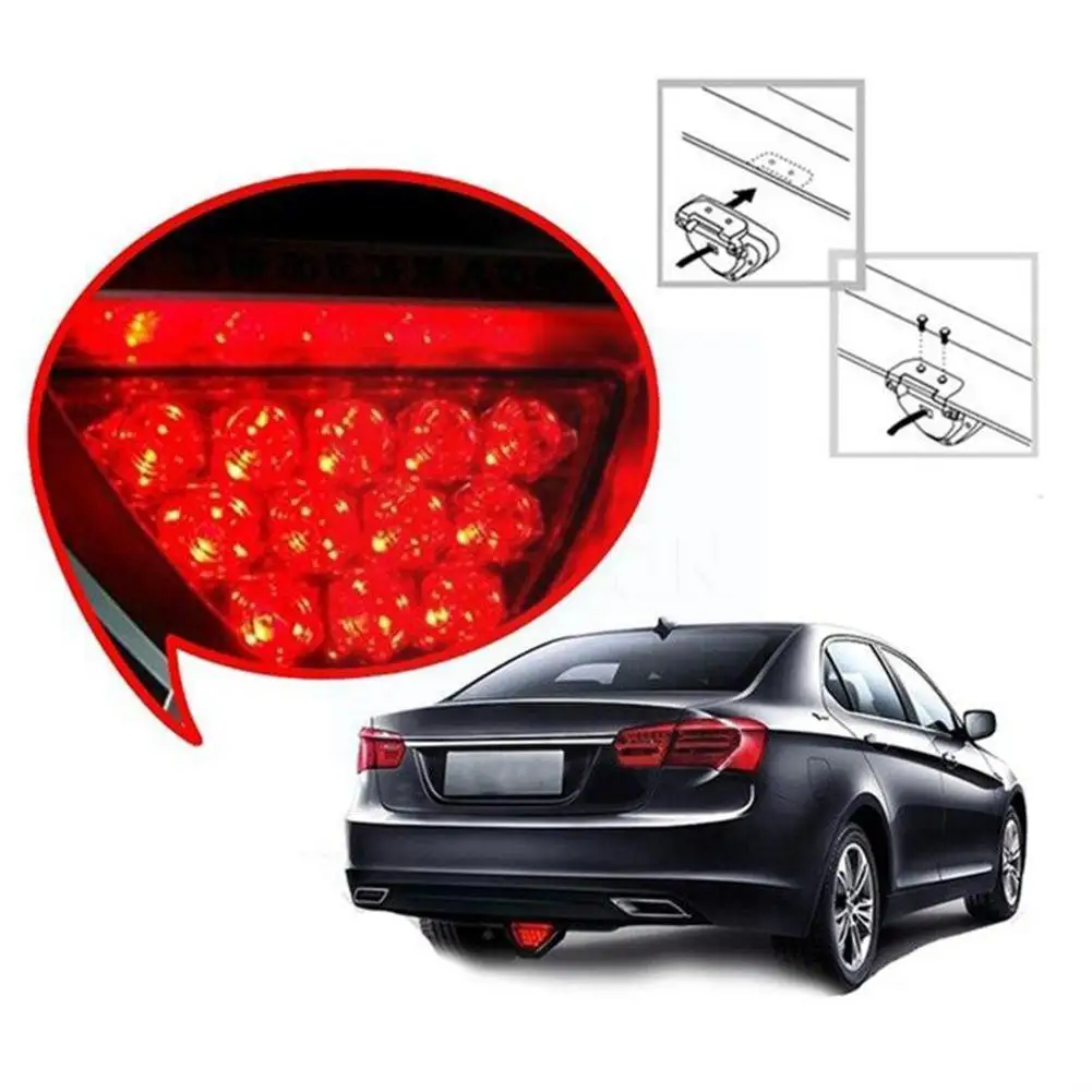 

Universal Brake Signal Lamp F1 Style Sporty Brake Lamp Lights Warning 12led Light Car Brake D3v8