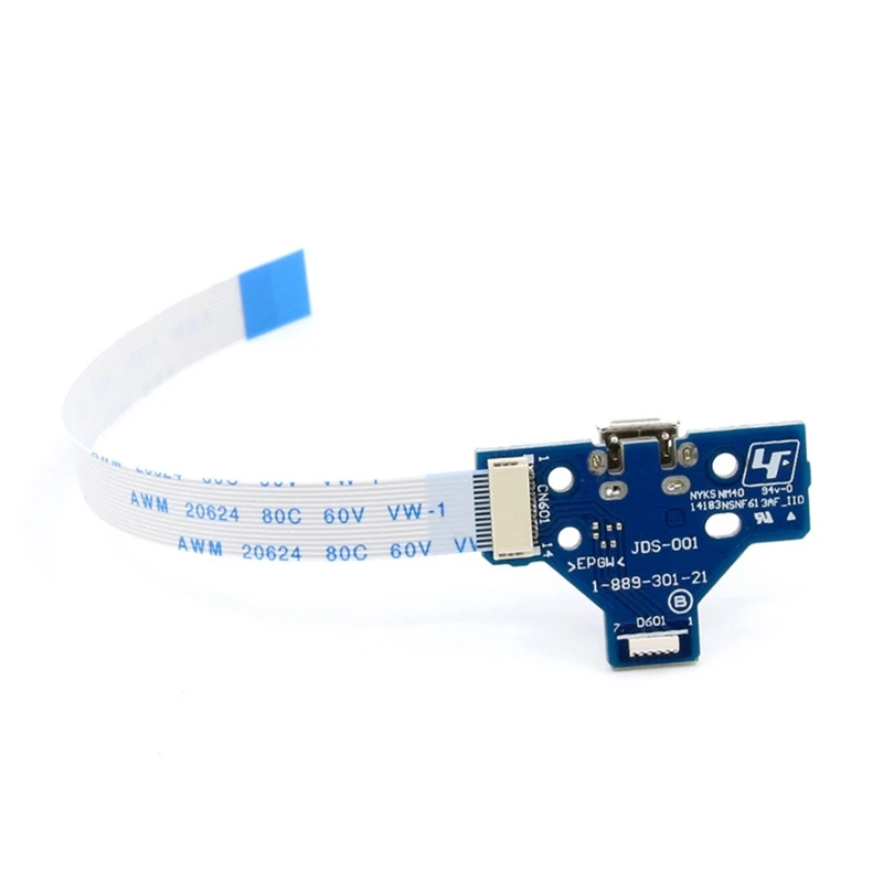 

USB Charging Port Board with 12 Pin Flex Cable For PS4 Controller Accessories 40JB