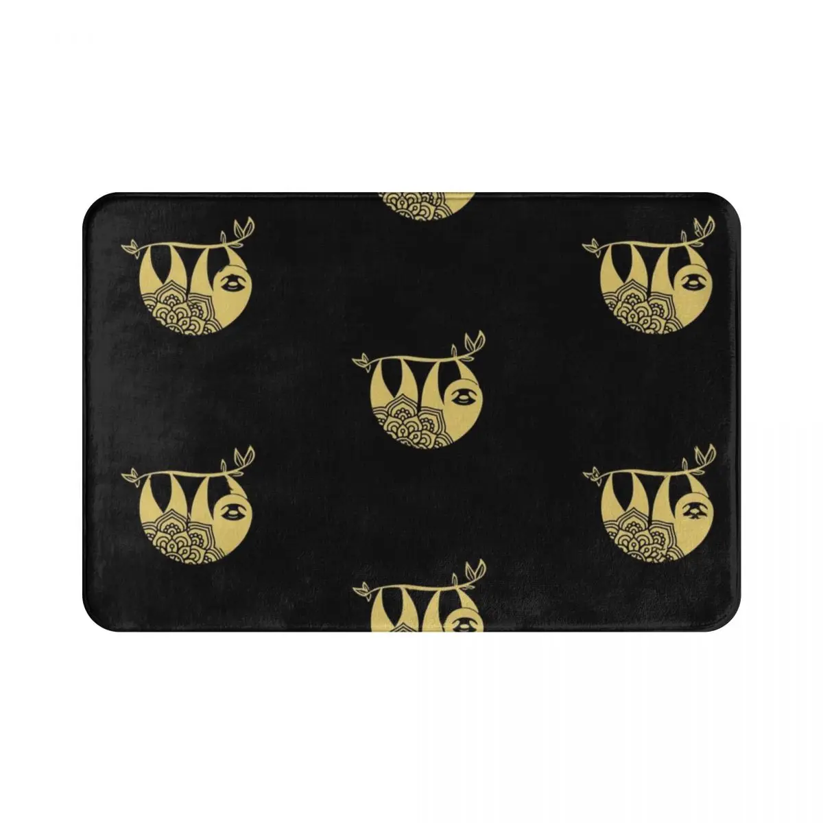 

Придверный коврик Sloth Mandala, коврик, коврик, подкладка для ног из полиэстера, Нескользящая подушка, передняя комната, коридор, кухня, спальня, б...