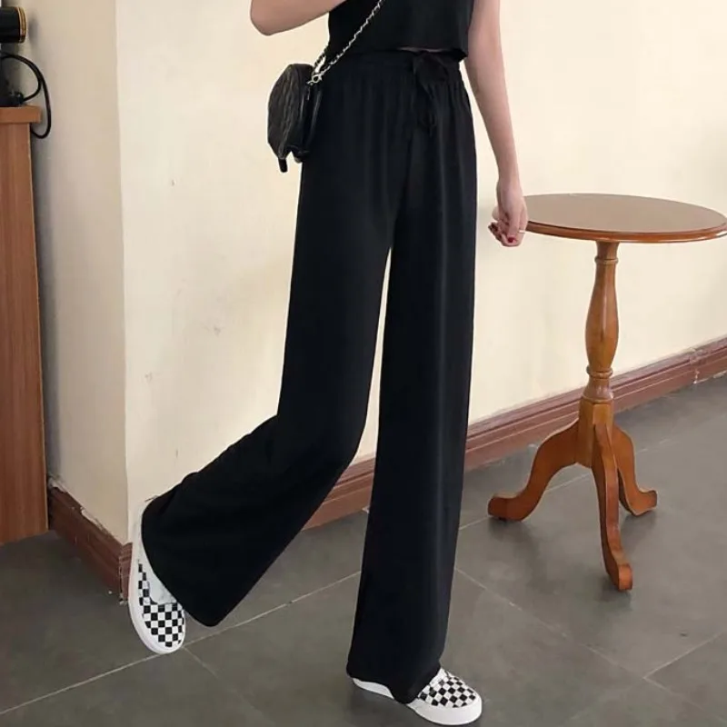 

High Waist Drooping Slimming Casual Pants Women's Spring/Summer 2021 New Spring Loose All-Matching Straight Pants for Students
