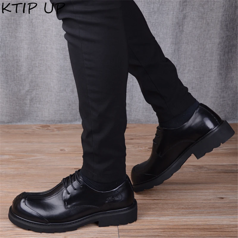 Туфли мужские из натуральной кожи деловой стиль повседневная офисная обувь с