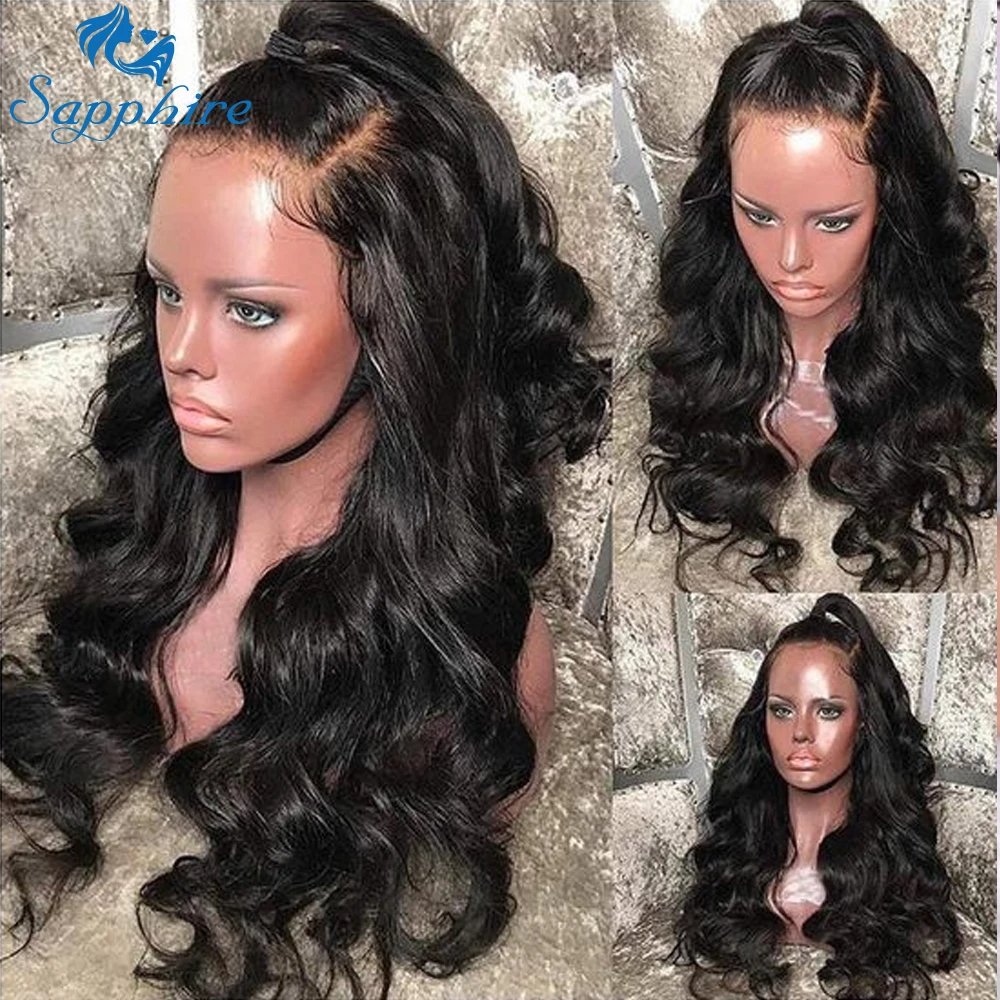 Волосы Remy Sapphire 13х4 кружевные передние волосы предварительно выщипывающиеся