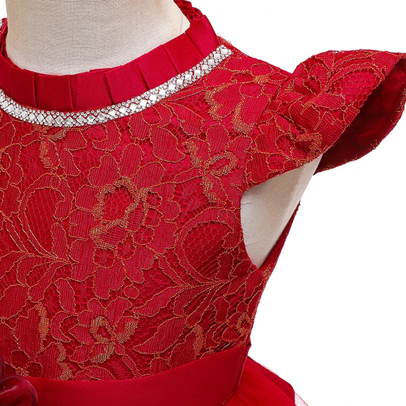 Платье принцессы для девочек Тюлевое платье на Рождество Новый Год Вечерние