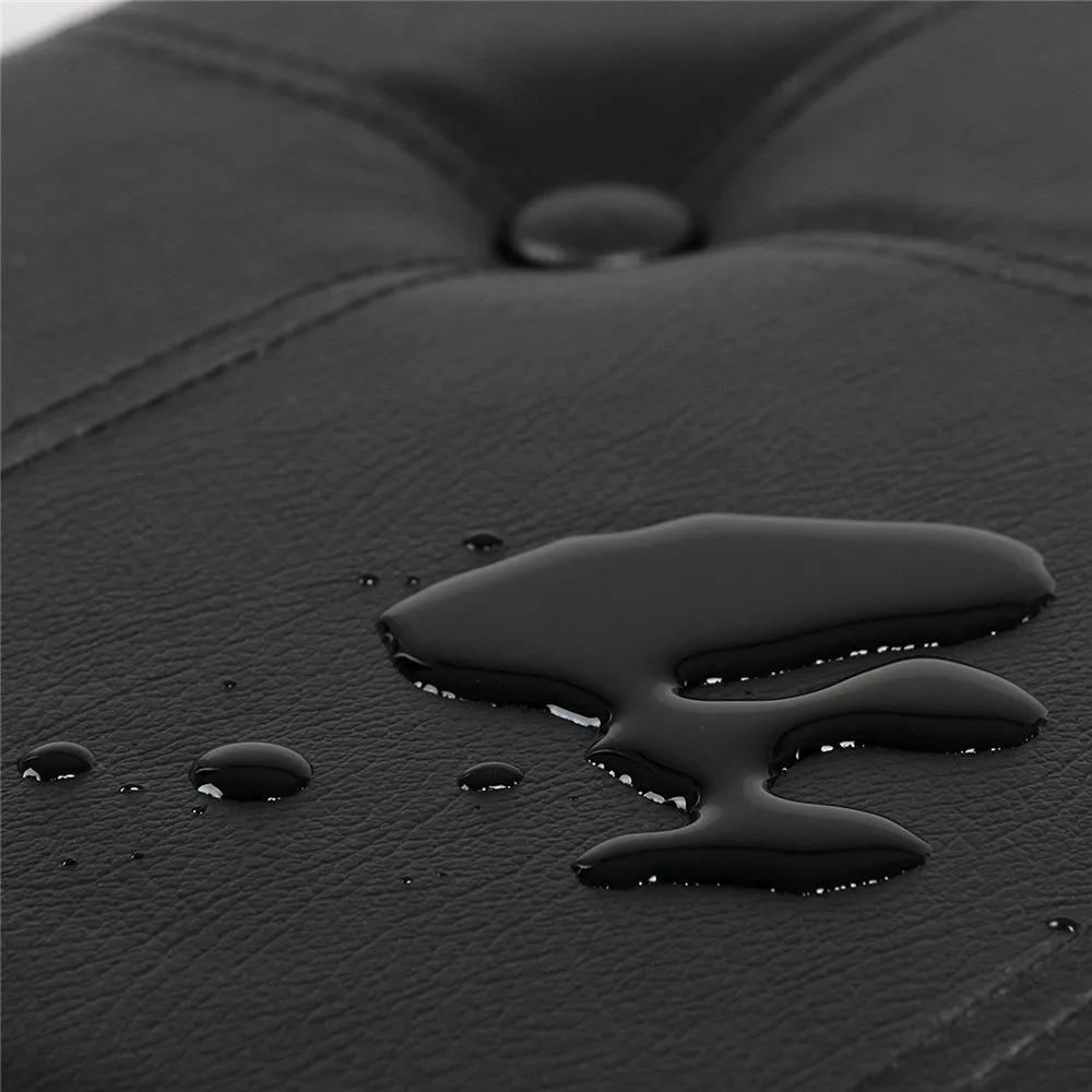 Practical PVC Leather Rectangle Shape with Button Footstool Large Size(US Only) |