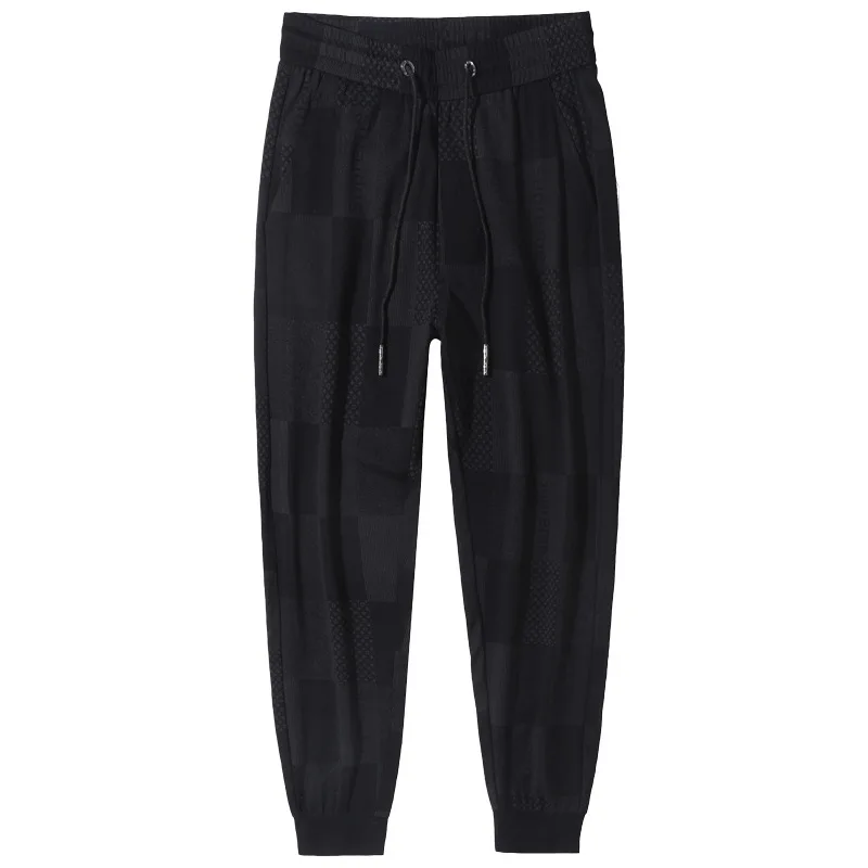 

Luren Fashion Street Ankle Banded Pants Summer New Fashion Stretch Slimming Casual Pants Men's Social Trend Tappered Pants