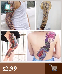 Rocooart Wholesale 10PCS Temporary Tattoo Sticker Robotic Arm and English Letter Design Waterproof Men Body Art Tatoo