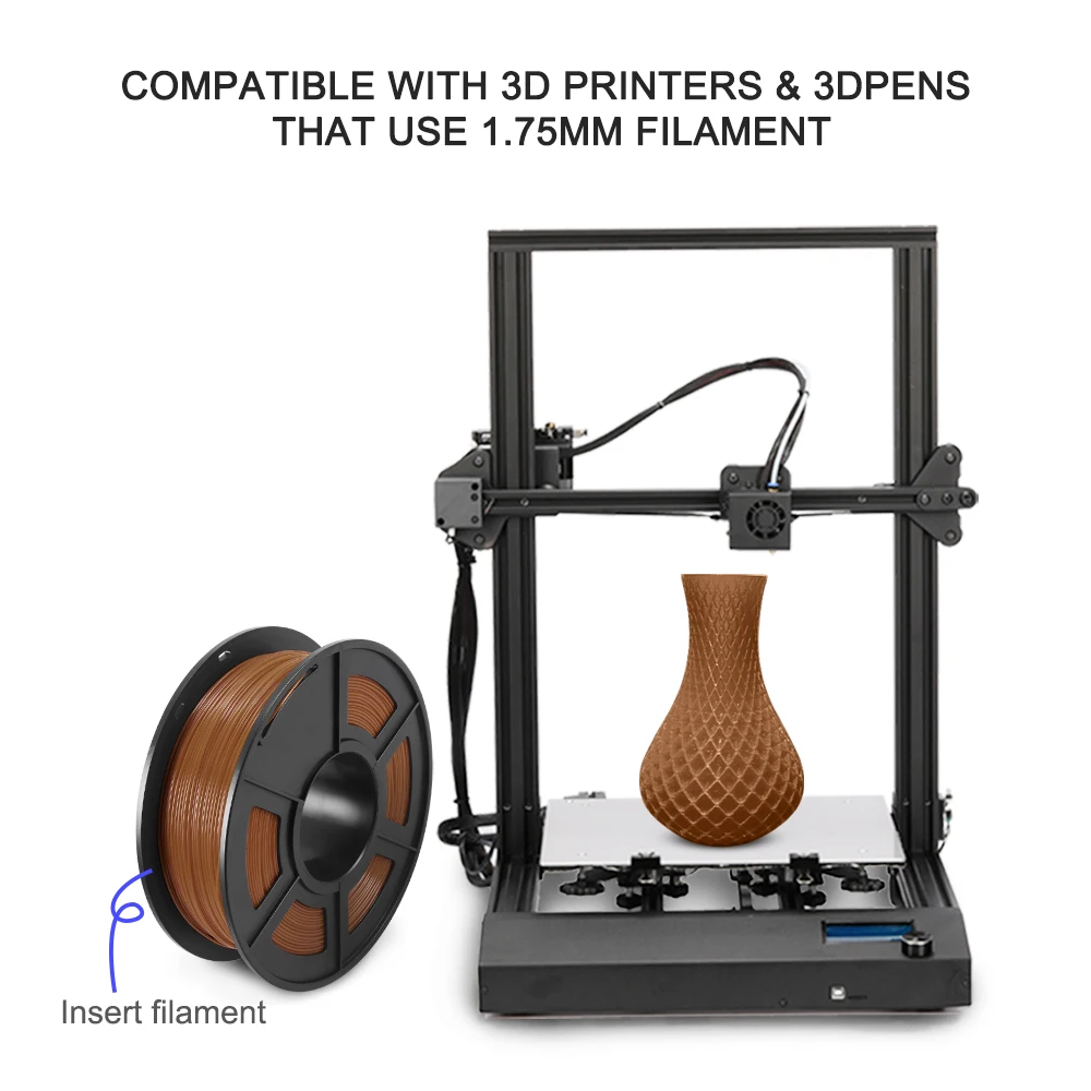 KAIGE PETG Filament 1.75mm 1KG Printer Material Zero Bubble Multiple Bright Colors Tolerance +/-0.02mm DIY Design 3D Printing