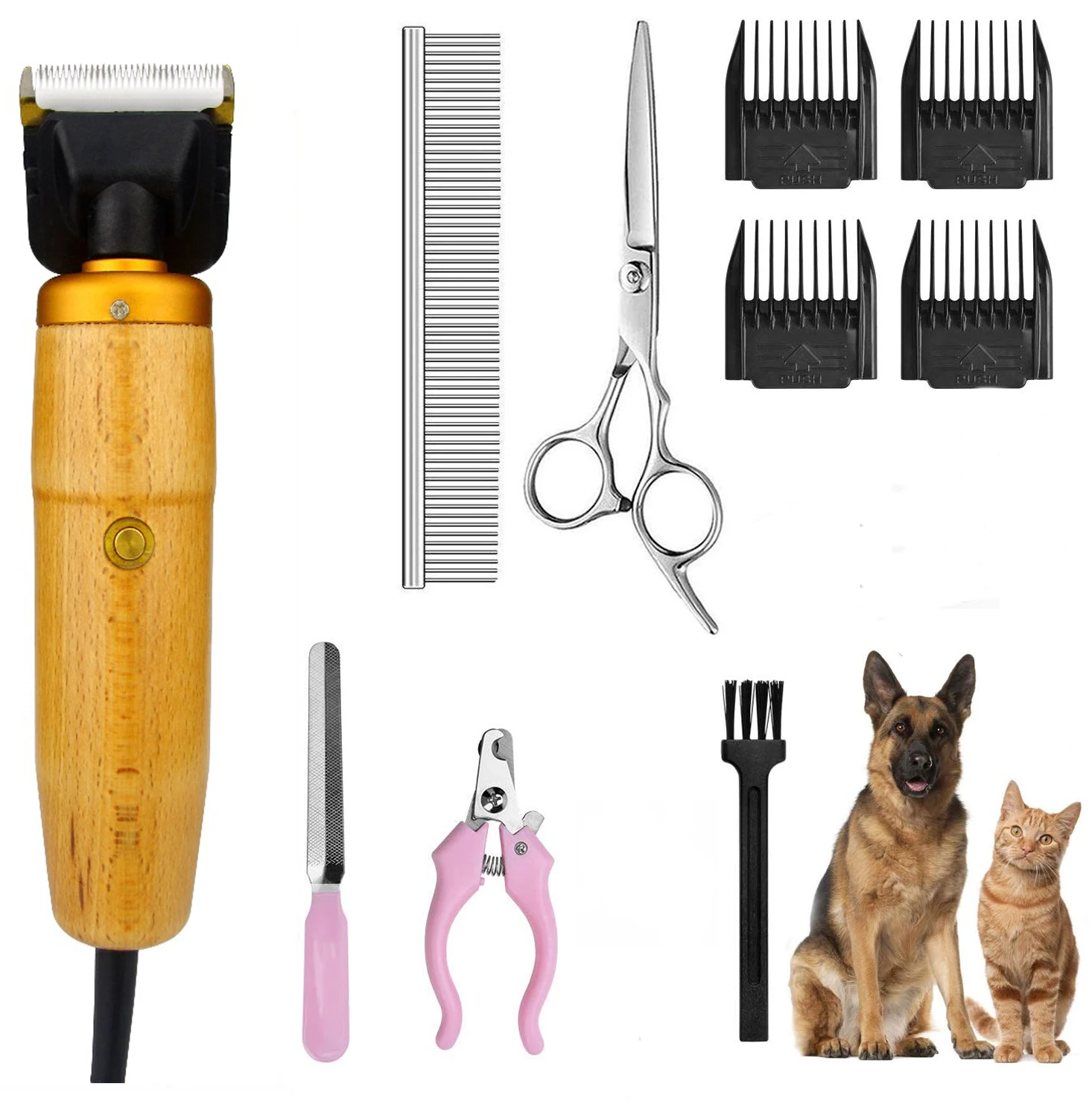 Электрическая машинка для стрижки домашних животных профессиональный триммер с